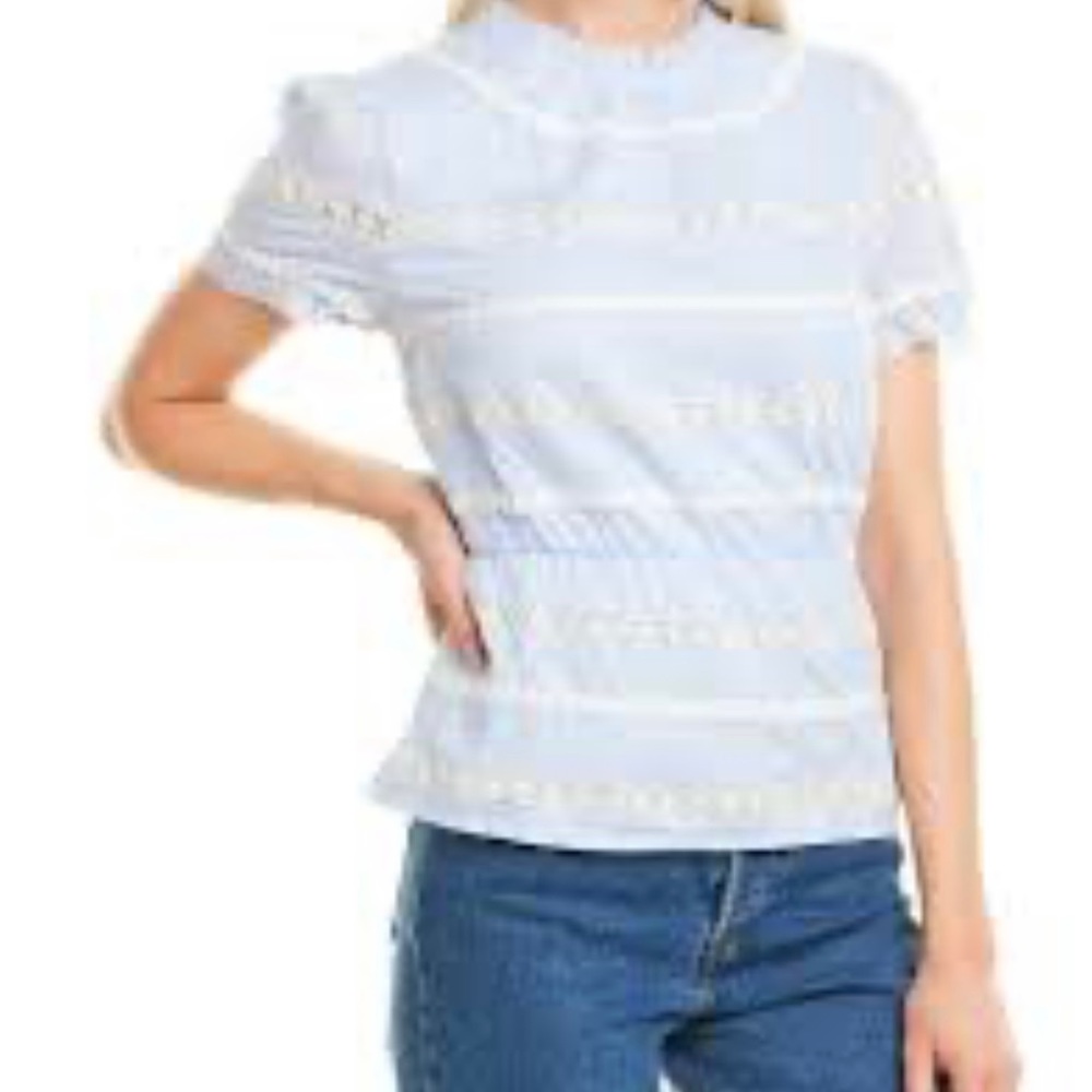 J. Crew Daisy-chain peplum top